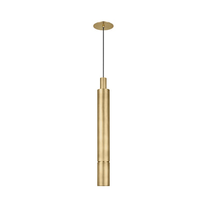 Sottile LED Pendant Light in Natural Brass (X-Large).