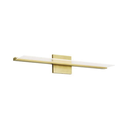 Span LED Bath Vanity Light in Plated Brass (24.6-Inch).