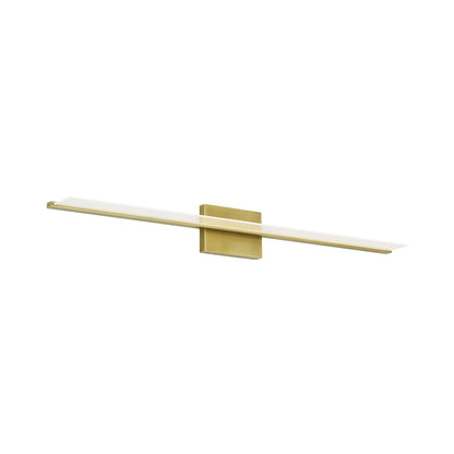 Span LED Bath Vanity Light in Plated Brass (46.8-Inch).