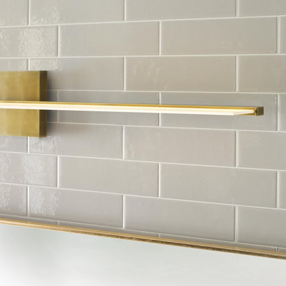 Span LED Bath Vanity Light in Detail.