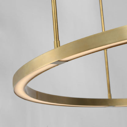 Stagger LED Chandelier in Detail.