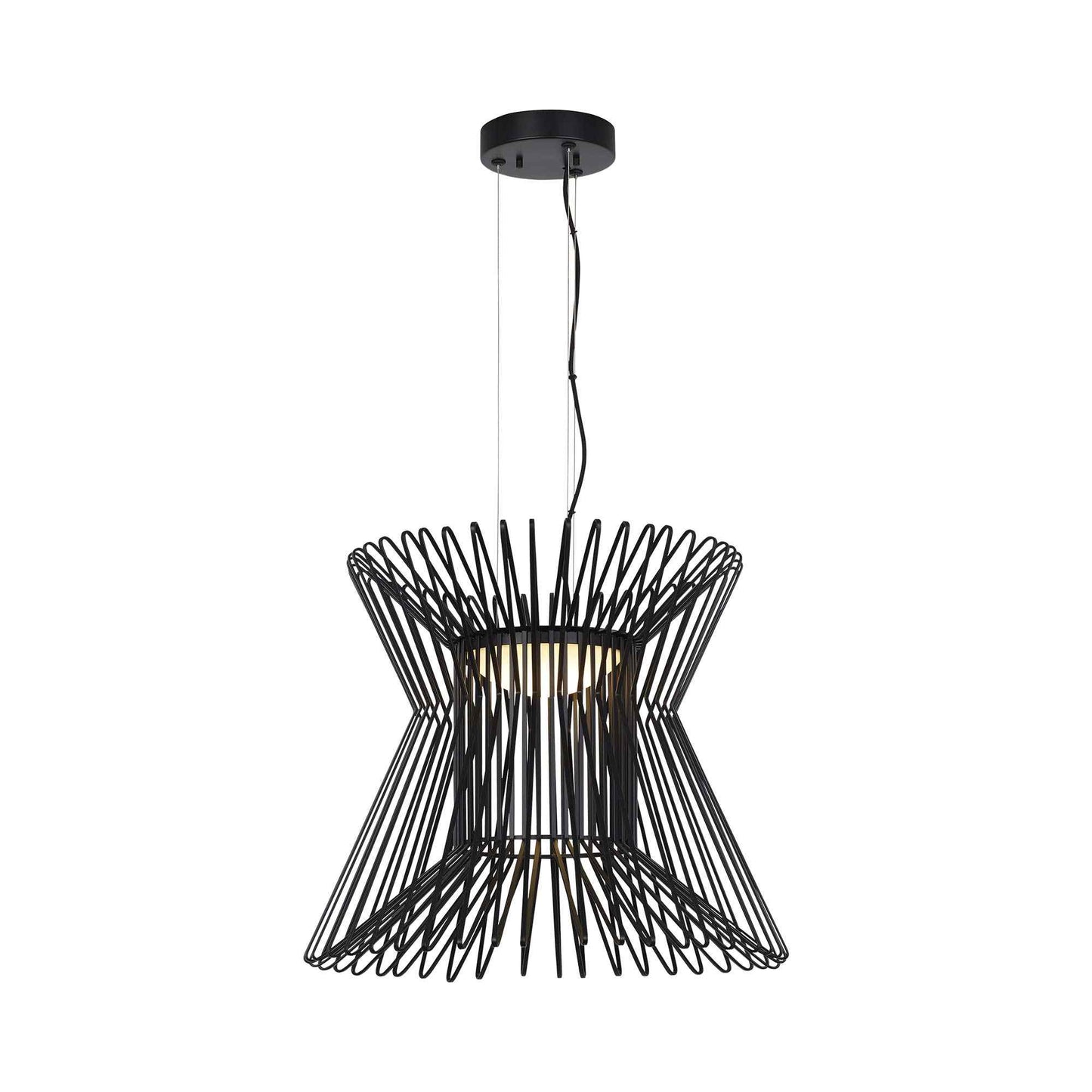 Syrma LED Pendant Light in Matte Black.