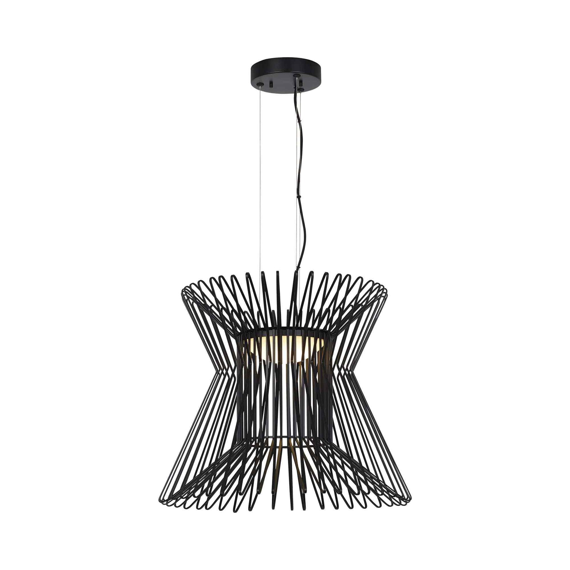 Syrma LED Pendant Light in Matte Black.