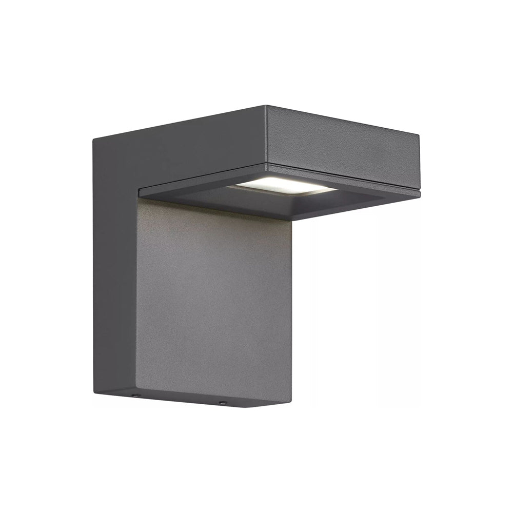 Taag Outdoor LED Wall Light in Charcoal (5.9-Inch).