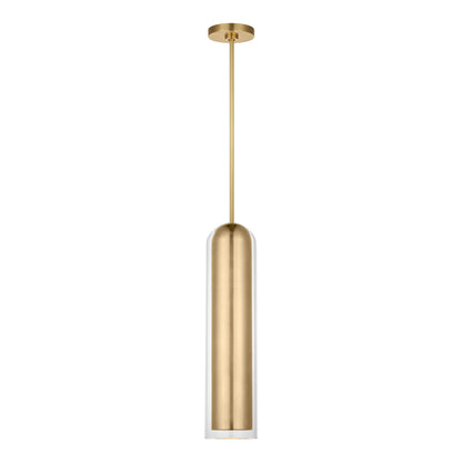Tala LED Pendant Light in Hand-Rubbed Antique Brass (25-Inch).