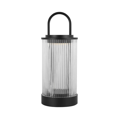 Tawa LED Table Lamp in Black / Glass.
