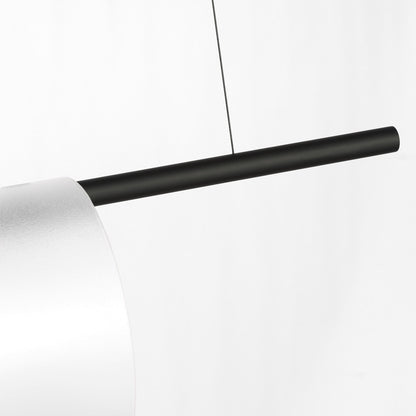 Trace Double Linear LED Chandelier in Detail.