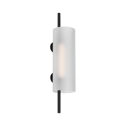 Trace LED Wall Light in Nightshade Black.