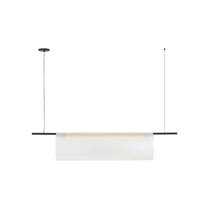 Trace Linear LED Chandelier in Nightshade Black (60-Inch).