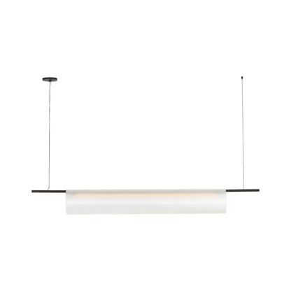 Trace Linear LED Chandelier in Nightshade Black (72-Inch).