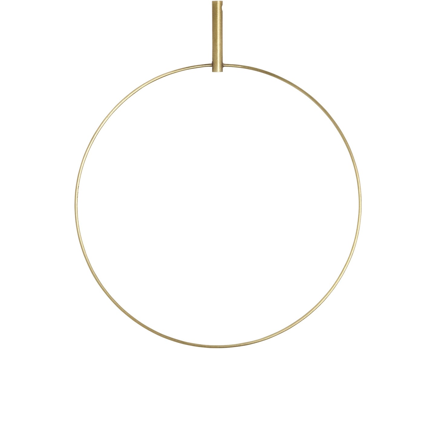 Trellis Accessory in Natural Brass (Round).