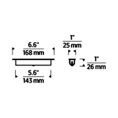 Trellis Power Bridge Accessory - line drawing.