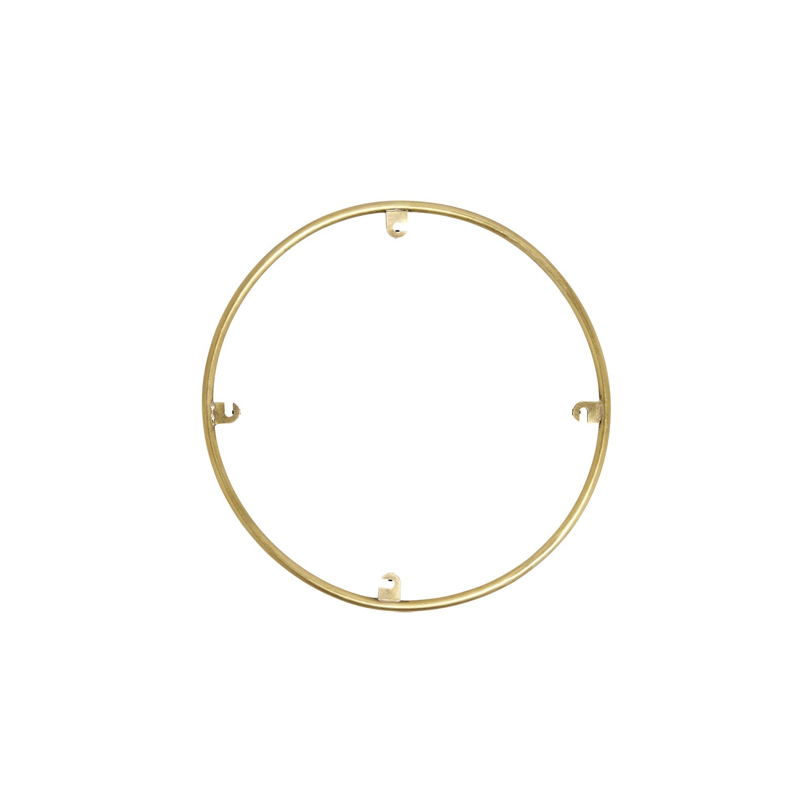 Trellis Round Spacer Accessory in Natural Brass (8.8-Inch/4-Hook).