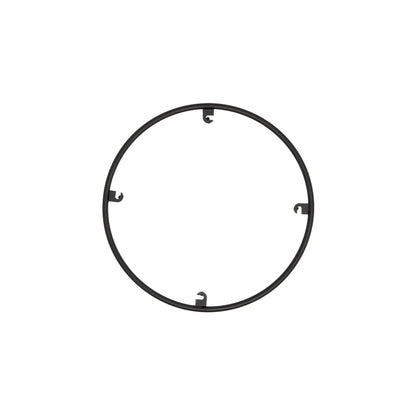 Trellis Round Spacer Accessory in Nightshade Black (8.8-Inch/4-Hook).