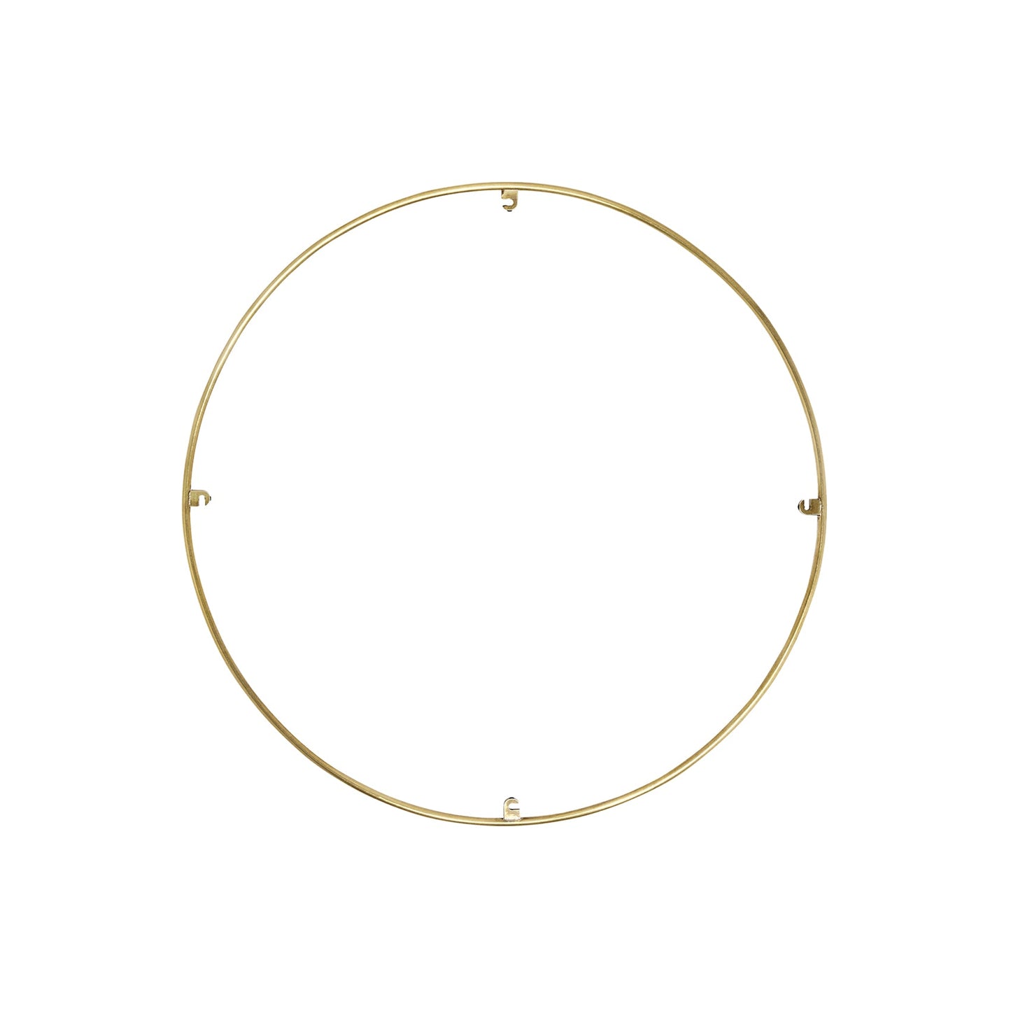 Trellis Round Spacer Accessory in Natural Brass (18.3-Inch/4-Hook).
