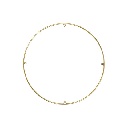 Trellis Round Spacer Accessory in Natural Brass (18.3-Inch/4-Hook).