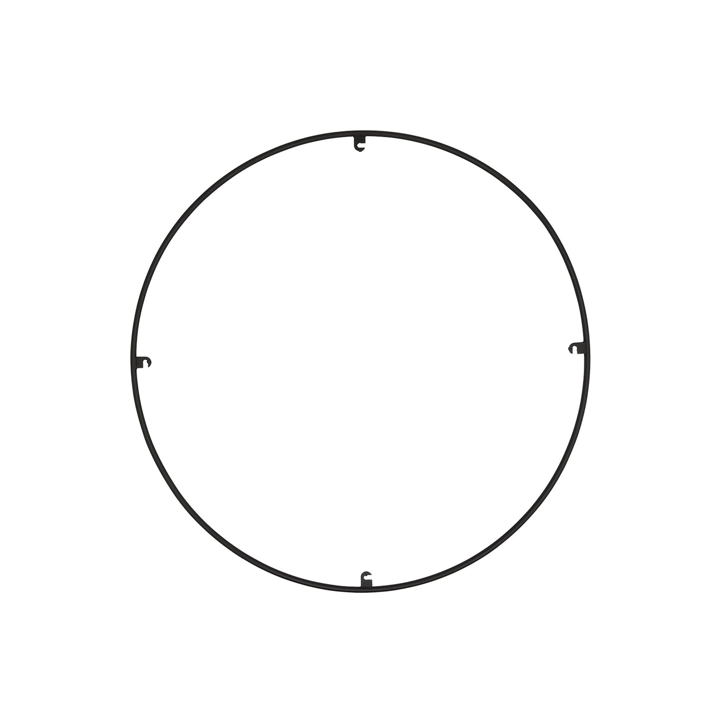 Trellis Round Spacer Accessory in Nightshade Black (18.3-Inch/4-Hook).