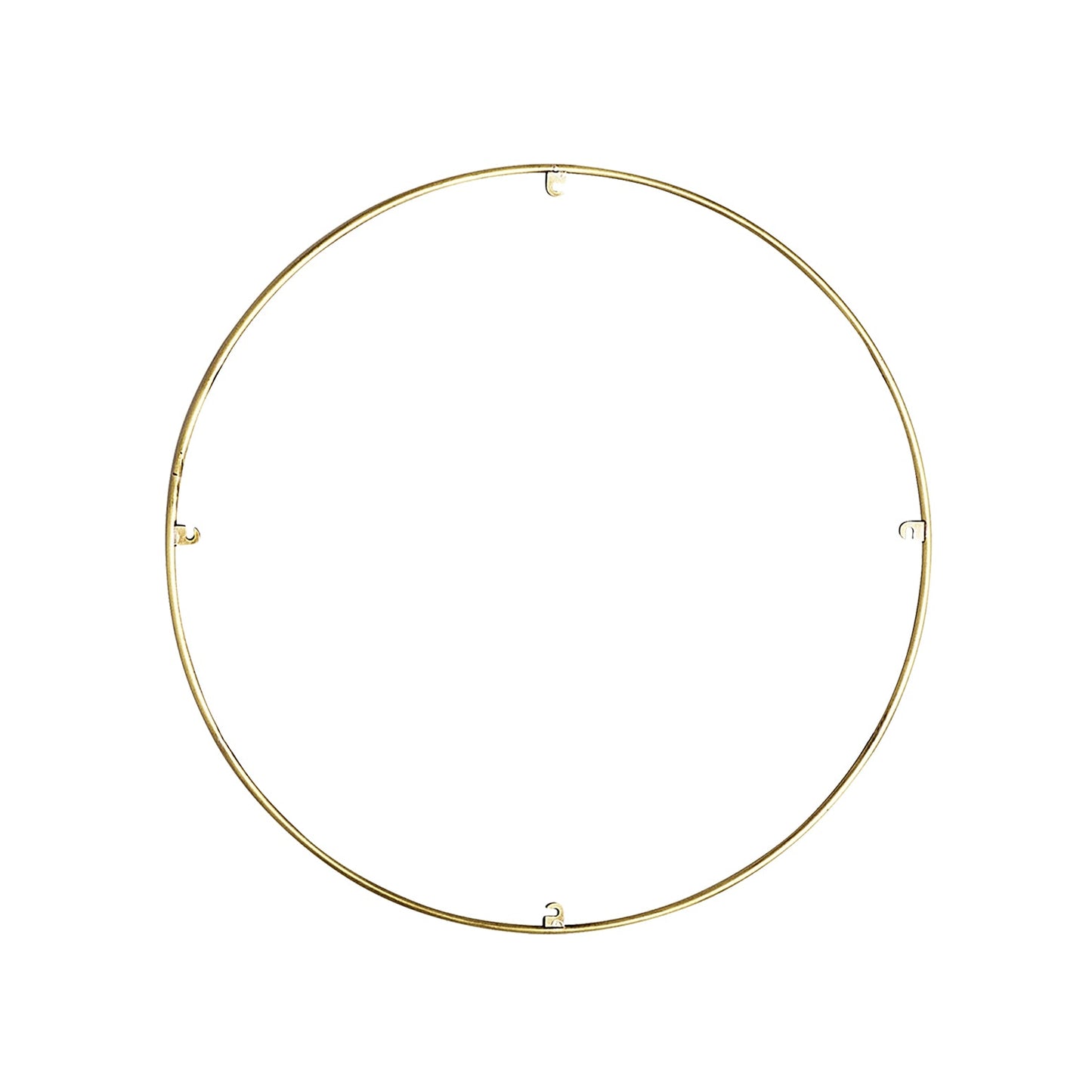 Trellis Round Spacer Accessory in Natural Brass (24.3-Inch/4-Hook).