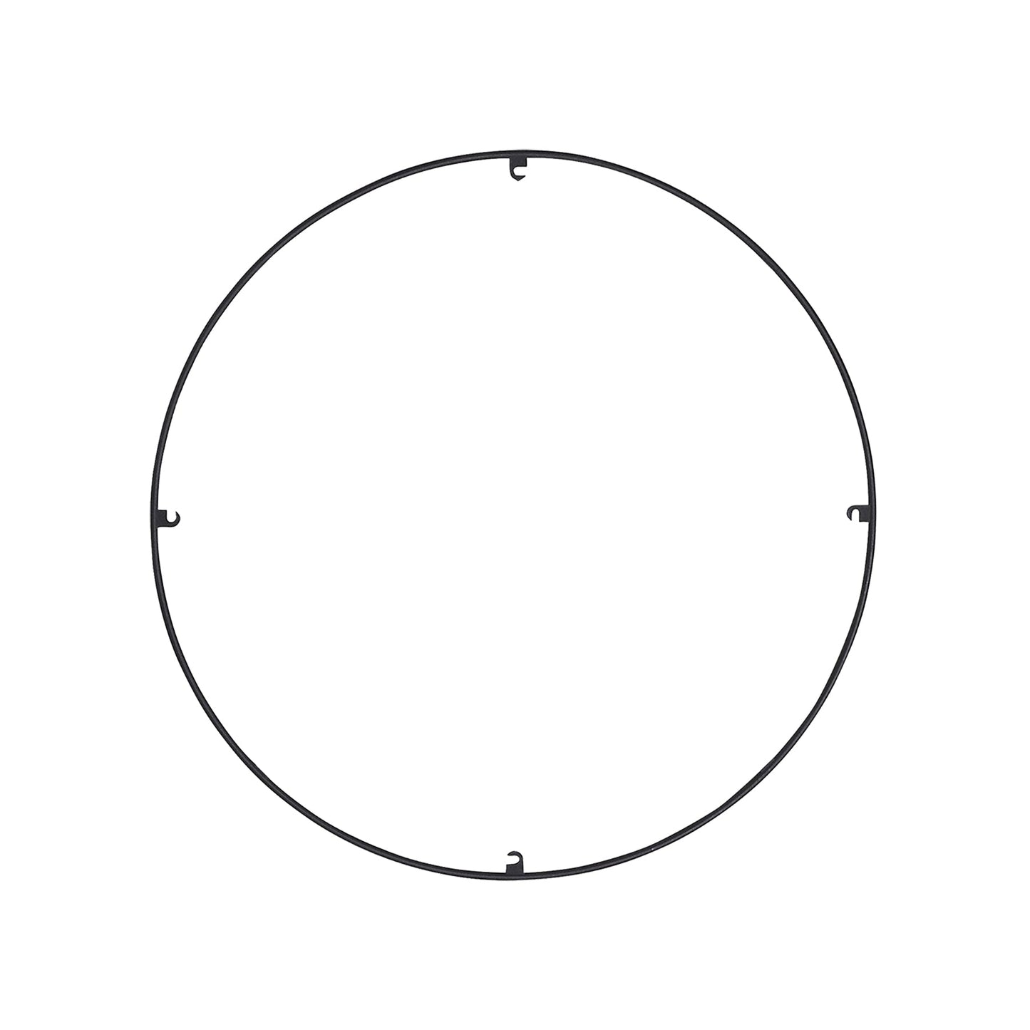 Trellis Round Spacer Accessory in Nightshade Black (24.3-Inch/4-Hook).