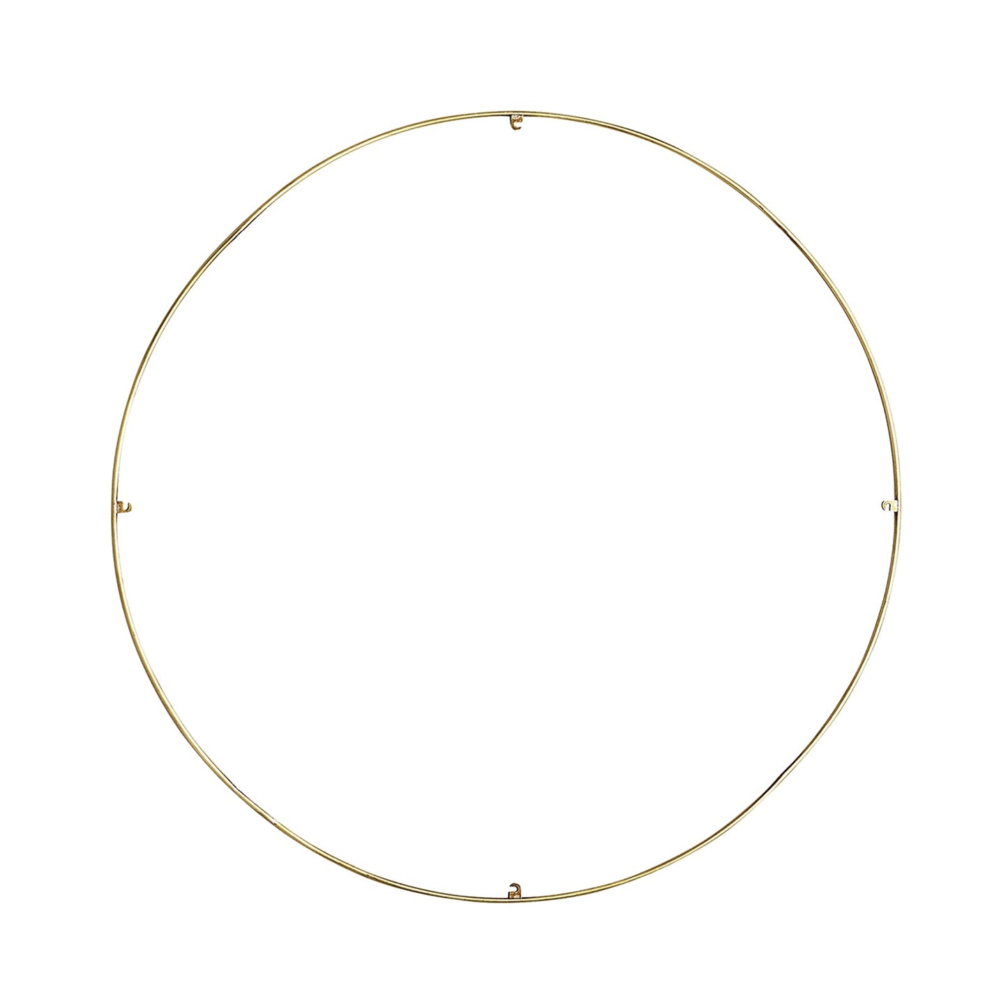 Trellis Round Spacer Accessory in Natural Brass (30.3-Inch/4-Hook).