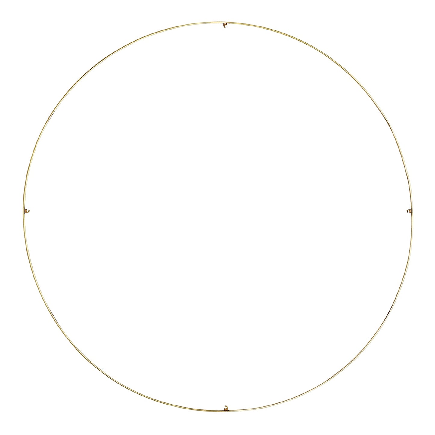 Trellis Round Spacer Accessory in Natural Brass (50.3-Inch/4-Hook).