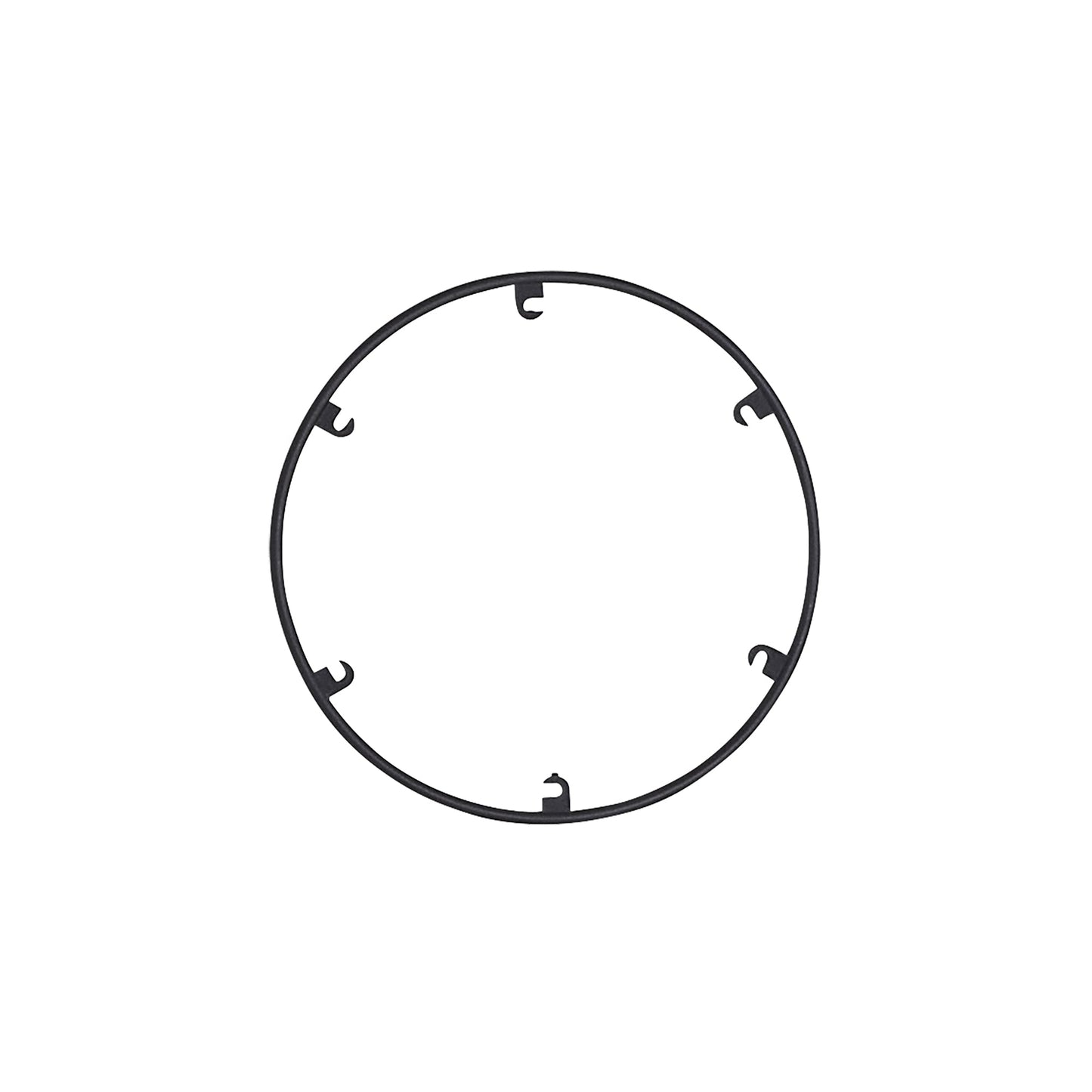Trellis Round Spacer Accessory in Nightshade Black (8.8-Inch/6-Hook).