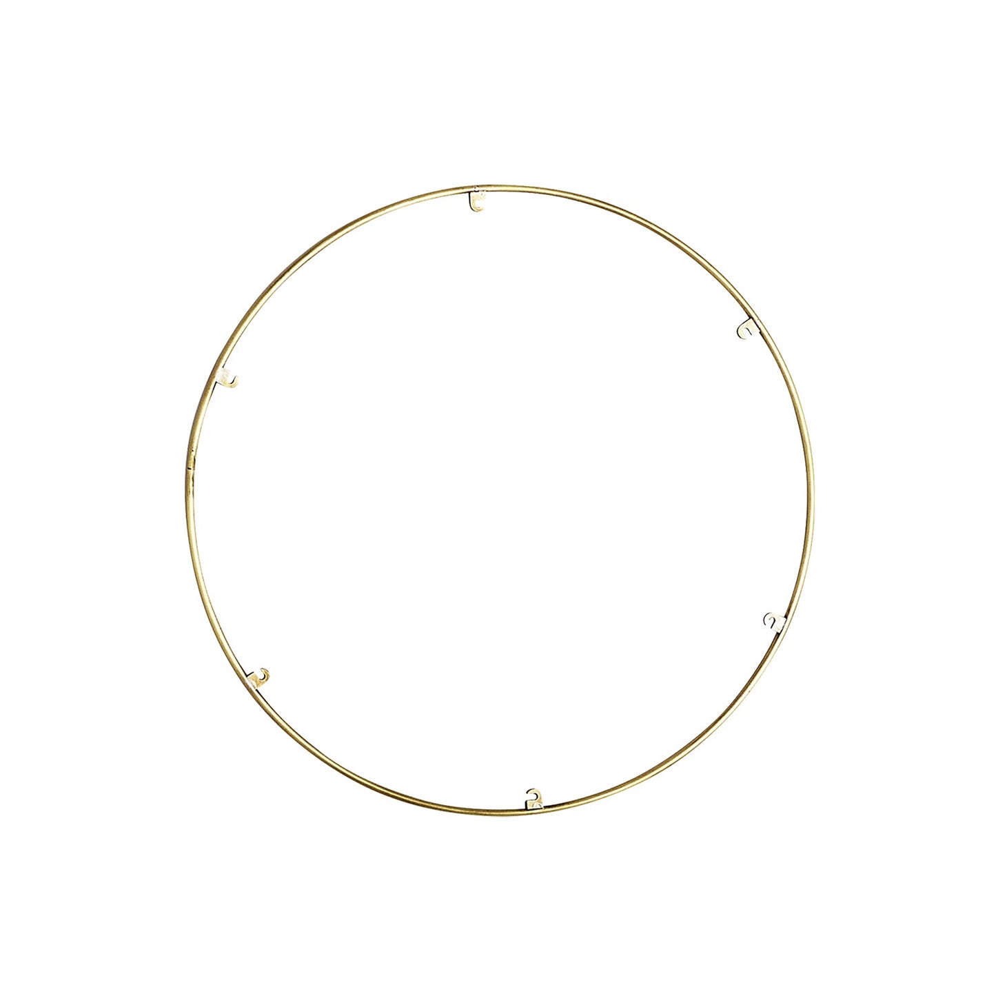 Trellis Round Spacer Accessory in Natural Brass (18.3-Inch/6-Hook).