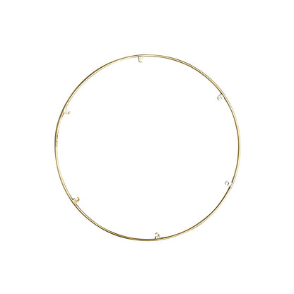 Trellis Round Spacer Accessory in Natural Brass (18.3-Inch/6-Hook).