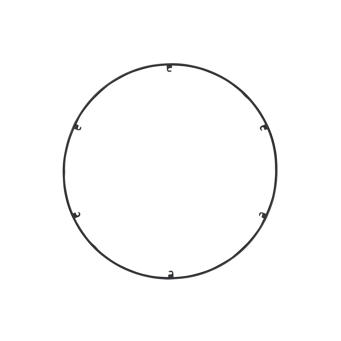 Trellis Round Spacer Accessory in Nightshade Black (18.3-Inch/6-Hook).