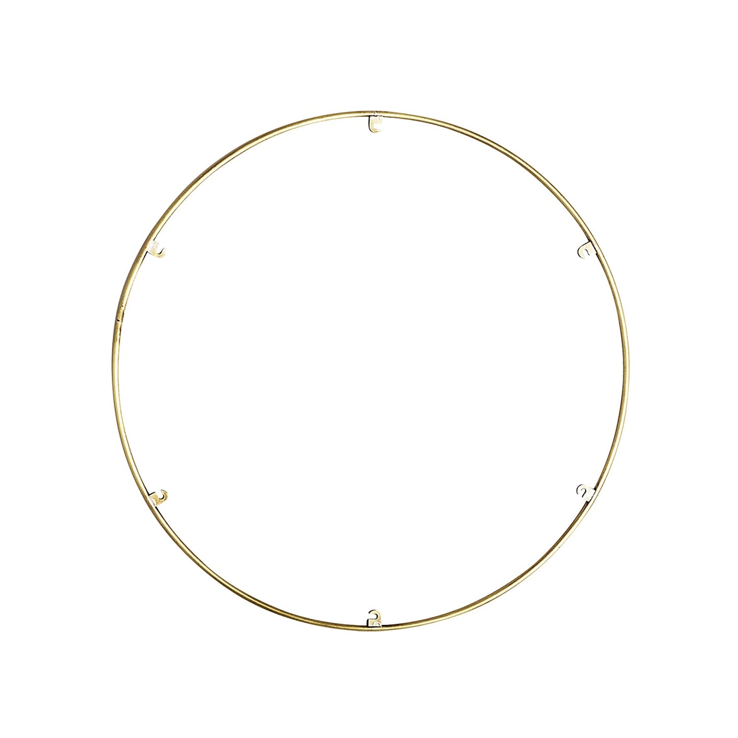 Trellis Round Spacer Accessory in Natural Brass (24.3-Inch/6-Hook).