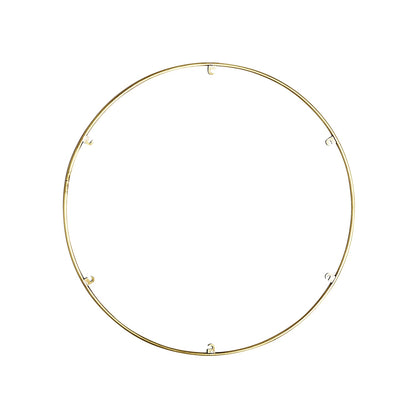 Trellis Round Spacer Accessory in Natural Brass (24.3-Inch/6-Hook).