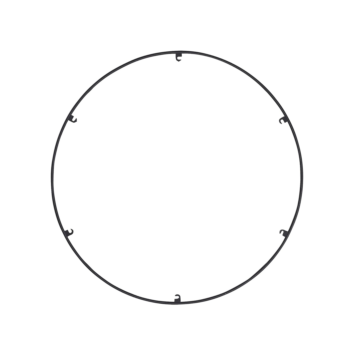 Trellis Round Spacer Accessory in Nightshade Black (24.3-Inch/6-Hook).