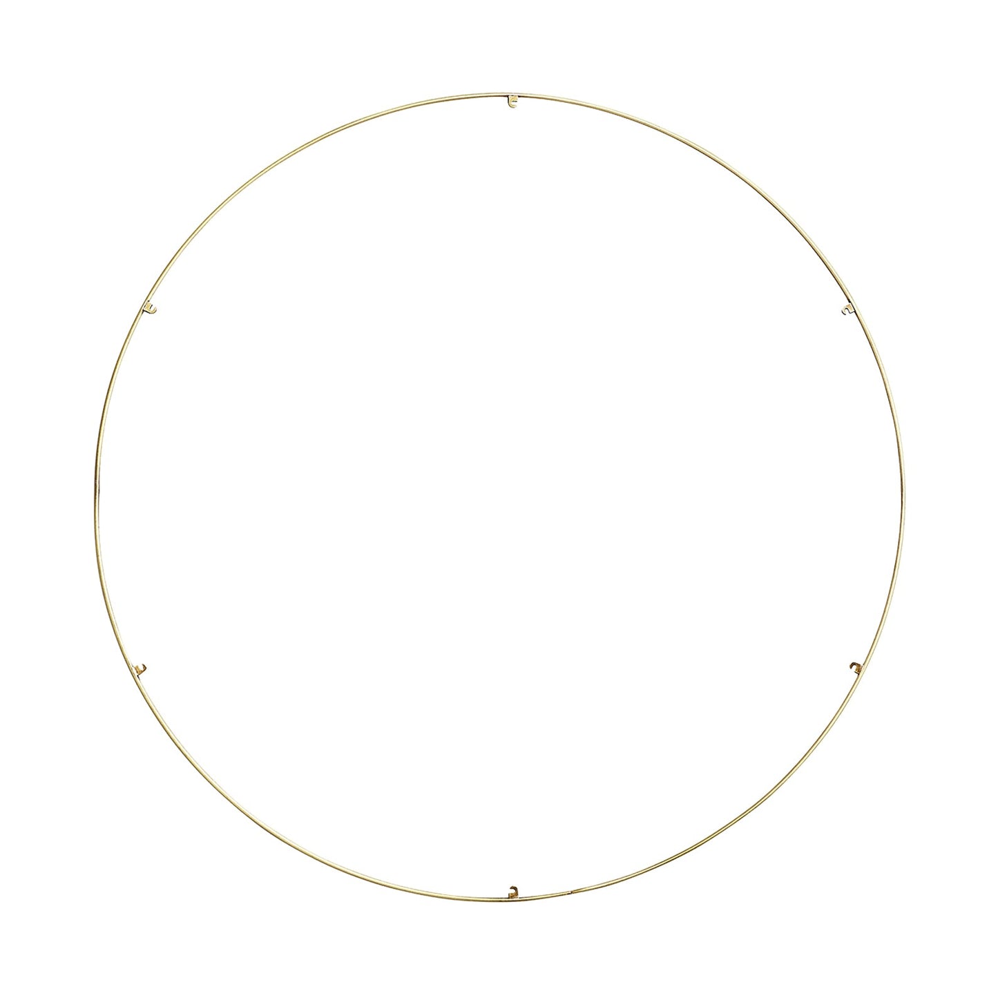 Trellis Round Spacer Accessory in Natural Brass (40.3-Inch/6-Hook).