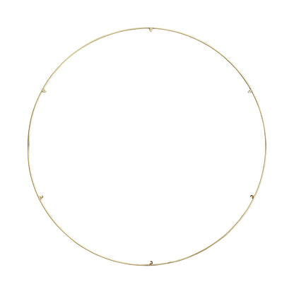 Trellis Round Spacer Accessory in Natural Brass (40.3-Inch/6-Hook).