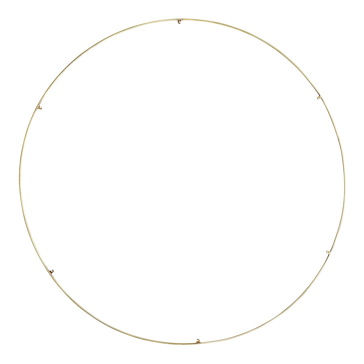 Trellis Round Spacer Accessory in Natural Brass (50.3-Inch/6-Hook).