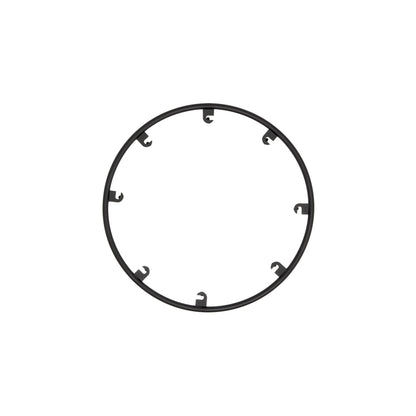 Trellis Round Spacer Accessory in Nightshade Black (8.8-Inch/8-Hook).