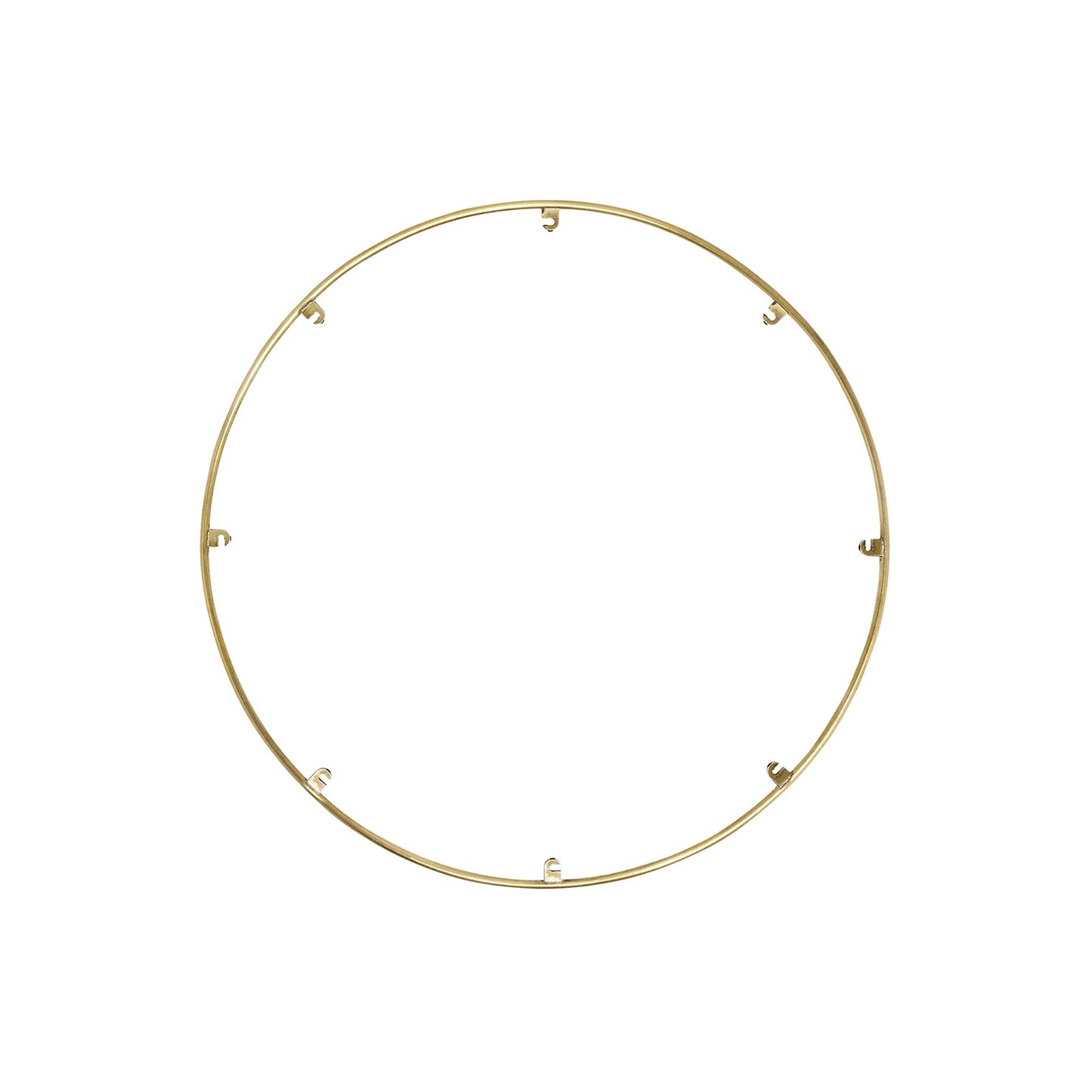 Trellis Round Spacer Accessory in Natural Brass (18.3-Inch/8-Hook).