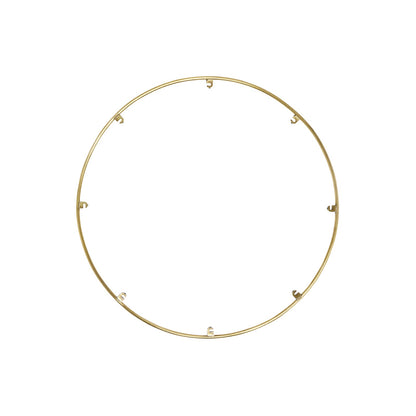 Trellis Round Spacer Accessory in Natural Brass (18.3-Inch/8-Hook).