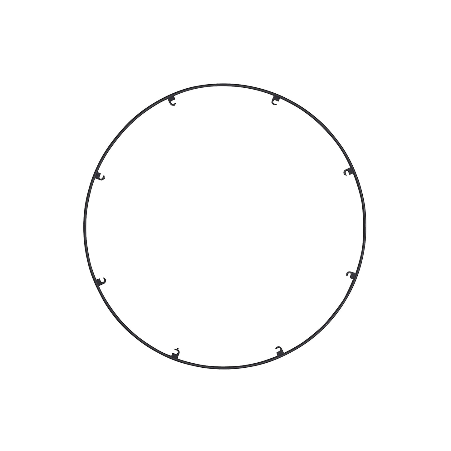 Trellis Round Spacer Accessory in Nightshade Black (18.3-Inch/8-Hook).