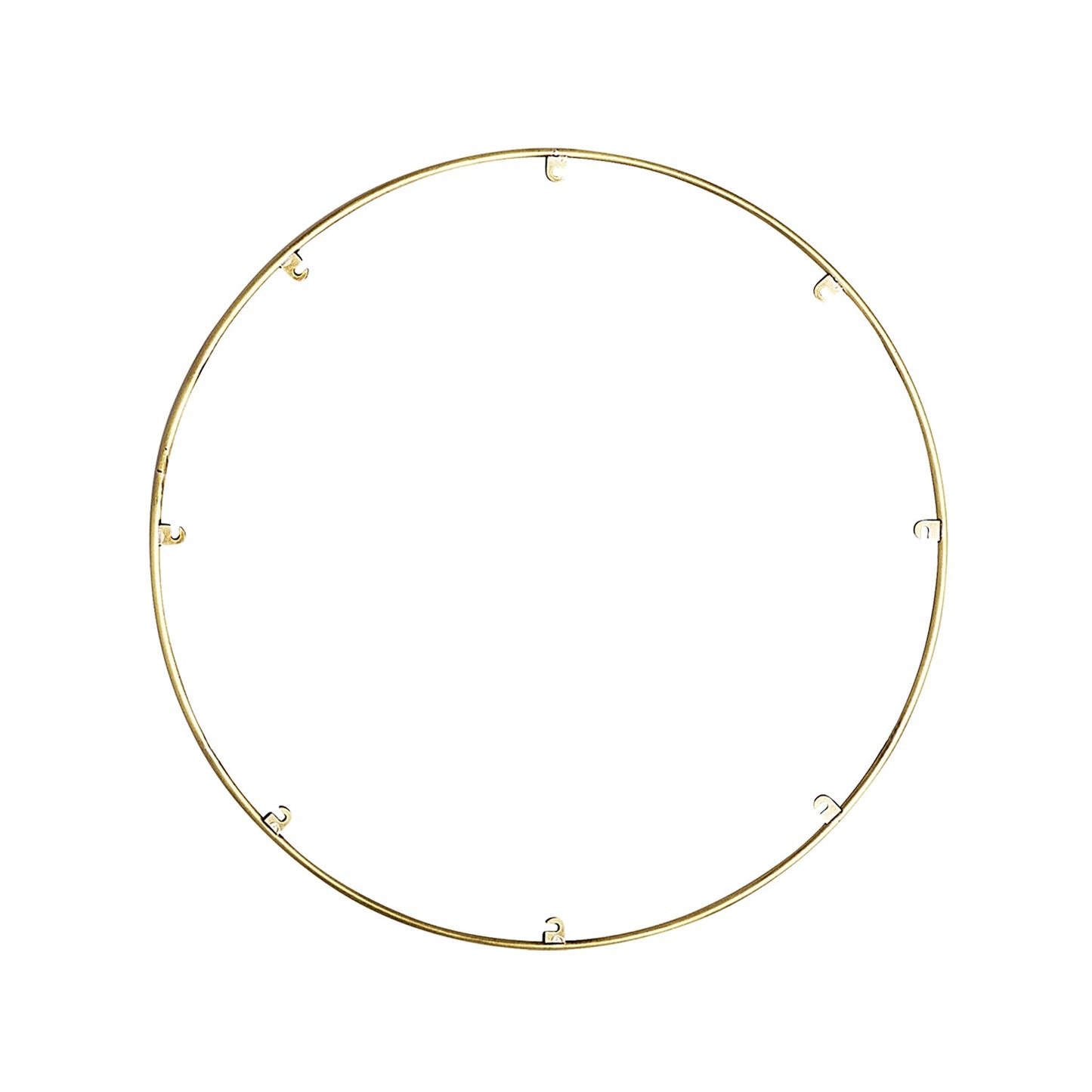 Trellis Round Spacer Accessory in Natural Brass (24.3-Inch/8-Hook).
