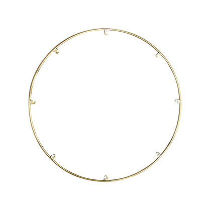 Trellis Round Spacer Accessory in Natural Brass (24.3-Inch/8-Hook).