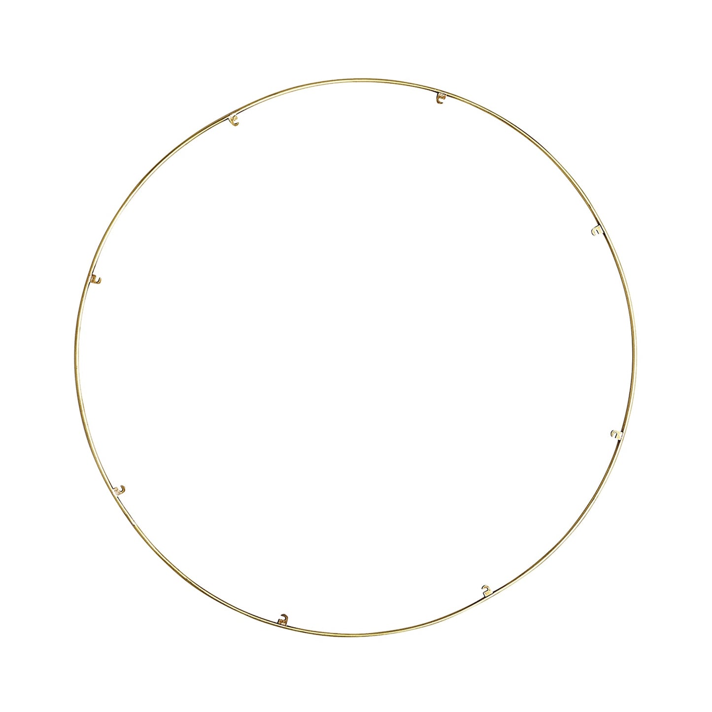 Trellis Round Spacer Accessory in Natural Brass (30.3-Inch/8-Hook).