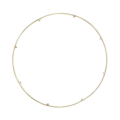 Trellis Round Spacer Accessory in Natural Brass (30.3-Inch/8-Hook).