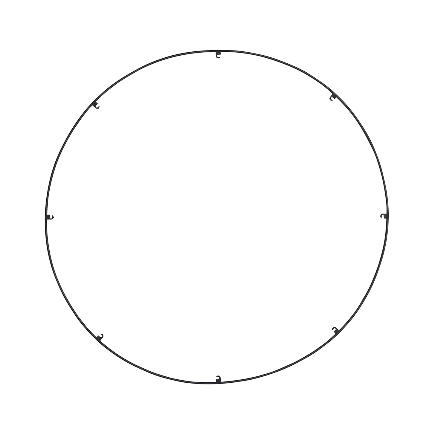 Trellis Round Spacer Accessory in Nightshade Black (30.3-Inch/8-Hook).
