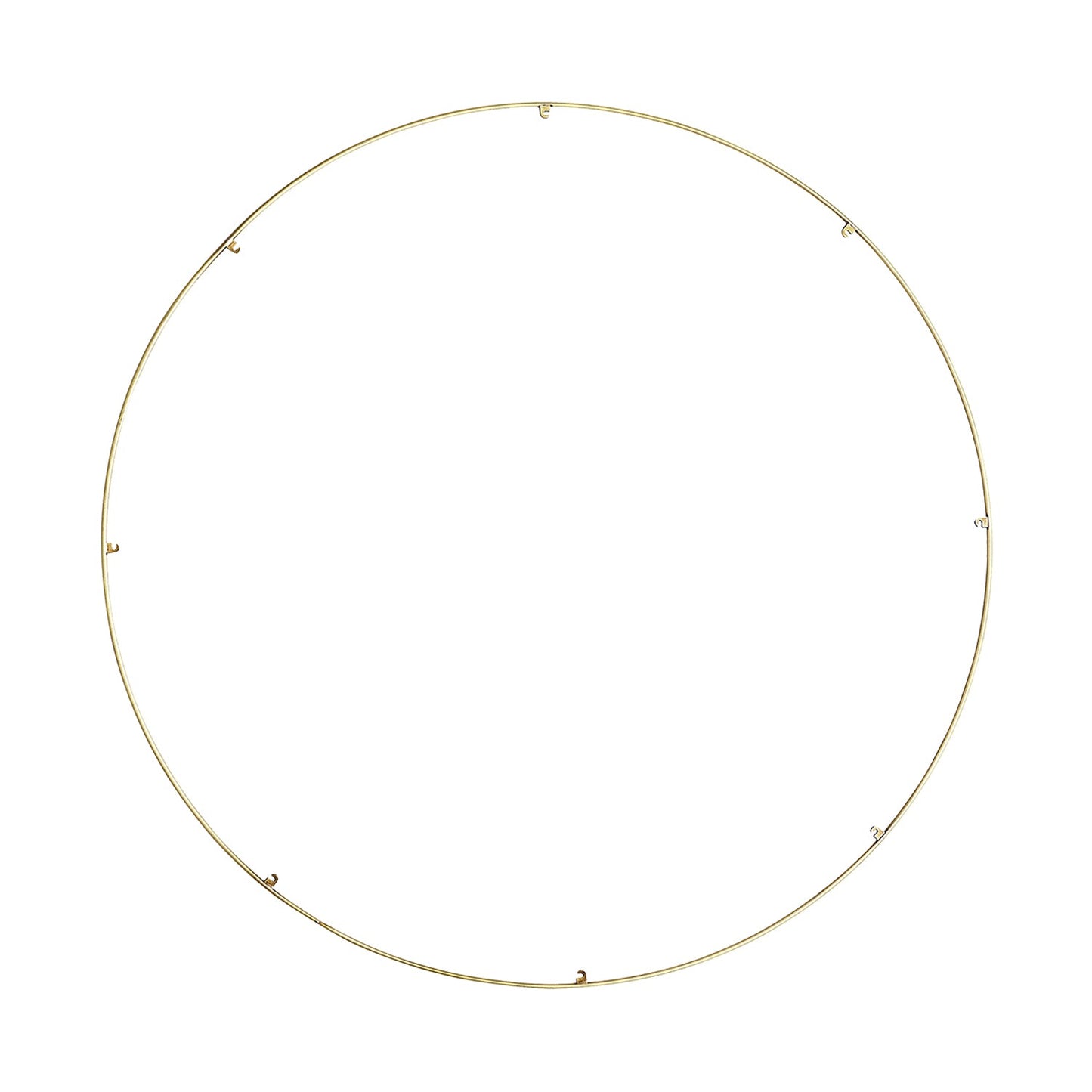 Trellis Round Spacer Accessory in Natural Brass (40.3-Inch/8-Hook).