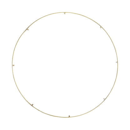 Trellis Round Spacer Accessory in Natural Brass (40.3-Inch/8-Hook).