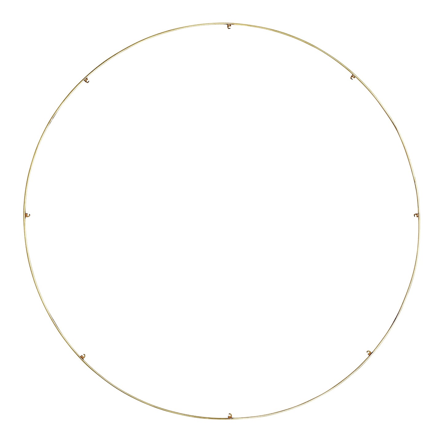 Trellis Round Spacer Accessory in Natural Brass (50.3-Inch/8-Hook).