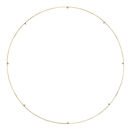 Trellis Round Spacer Accessory in Natural Brass (50.3-Inch/8-Hook).