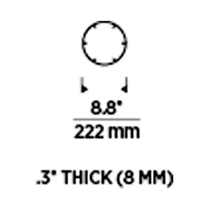 Trellis Round Spacer Accessory - line drawing.