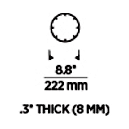 Trellis Round Spacer Accessory - line drawing.